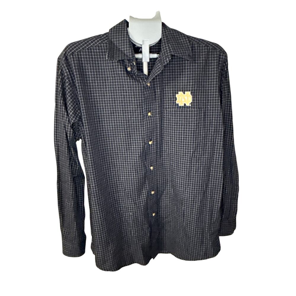 Antigua Notre dame button down shirt Men's Medium